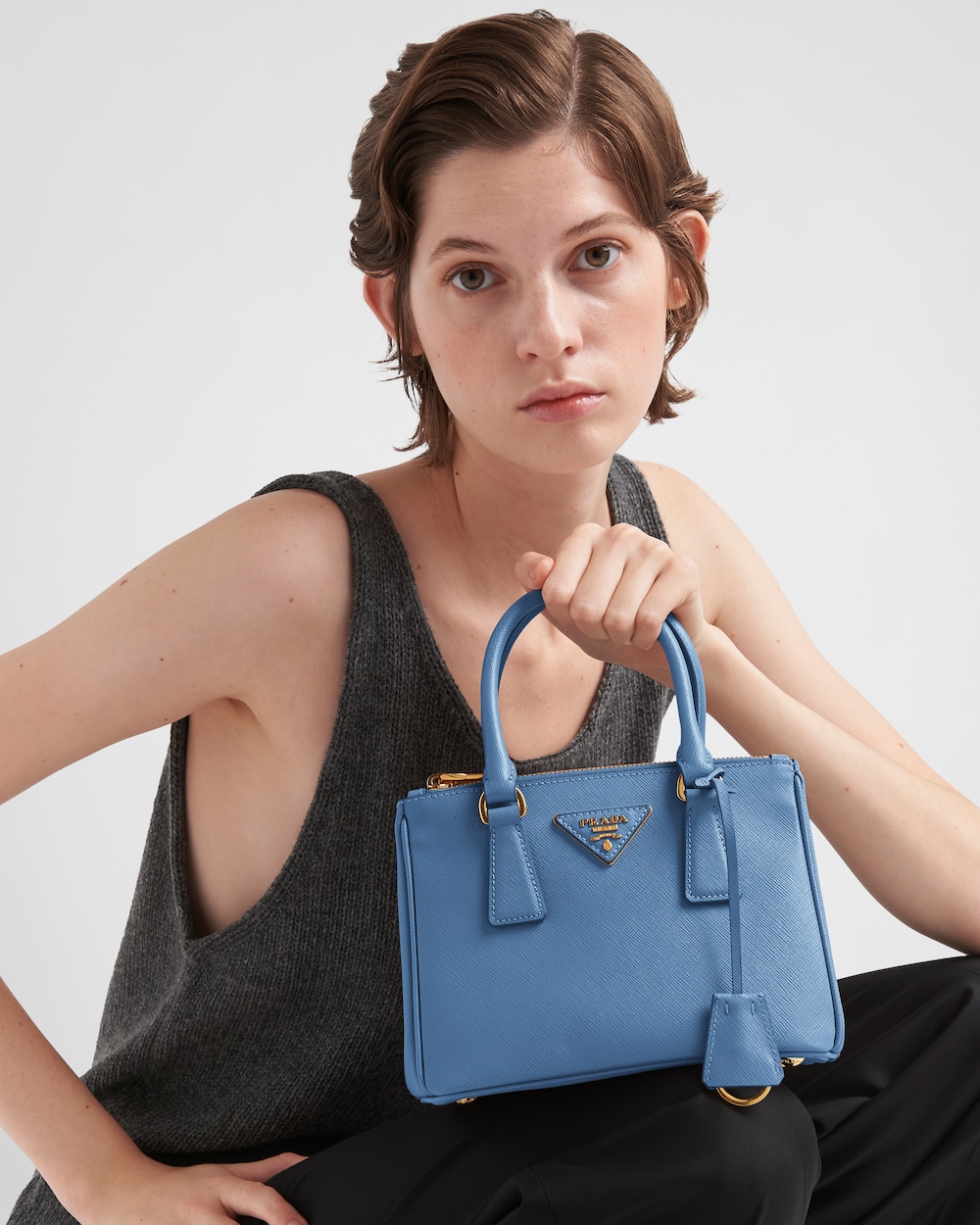 Prada Galleria Saffiano Leather Mini-Bag - Image 2